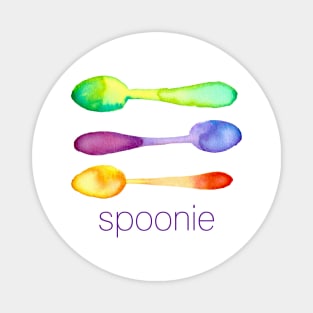 Spoonie (Three Watercolor Spoons) Magnet